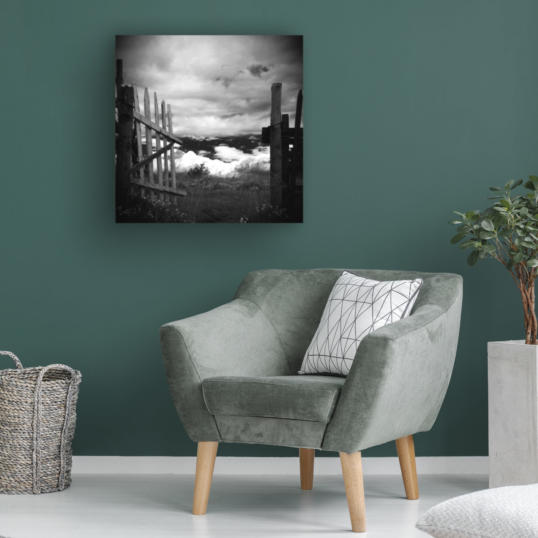 Canvas Wall Art - Codrin Lupei 'Gate Views' Wall Art for Living Room, Bedroom, or Office D?cor by Trademark Fine Art - 14 x 14 Inches