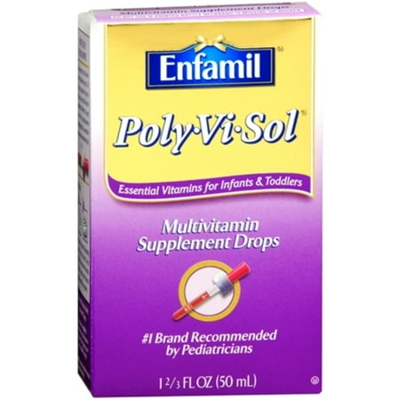 Enfamil Poly-Vi-Sol Liquid Multivitamin Supplement 50 mL (Pack of