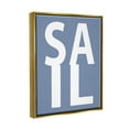 thumbnail image 4 of Stupell Industries Nautical Sail Text Nature Painting Gold Floater Framed Canvas Art Print Wall Art, 25 x 31, 4 of 10