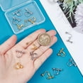 thumbnail image 4 of 16 clips para pendientes de 2 colores, de metal, para hacer tú mismo, conversores de pendientes con diamantes de imitación., 4 of 6