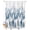 Dark Blue, variant on Split Shower Curtain for Transfer Bench, Purple Forest Fabric Shower Curtains for Bathroom, Contemporary Silhouette Abstract Art Tub Sliding Transfer Bench Waterproof Bath Curtains 72"x72"