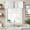 Gray, variant on Midnight Blue Striped Farmhouse Short Window Curtain Valances, Beige Geometric Modern Art Rod Pocket Kitchen Valances for Living Room Bedroom Bathroom Cafe 54" x 18"