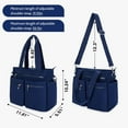 thumbnail image 6 of Tote Bag for Women Canvas Tote Bags Handbags for Women Crossbody Bag with Multiple Pockets, 6 of 8