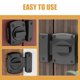 thumbnail image 3 of OULII Pestillo Para Puertas Negras Con Moderno Para Locking En Puertas Francesas Y Baños, 3 of 8