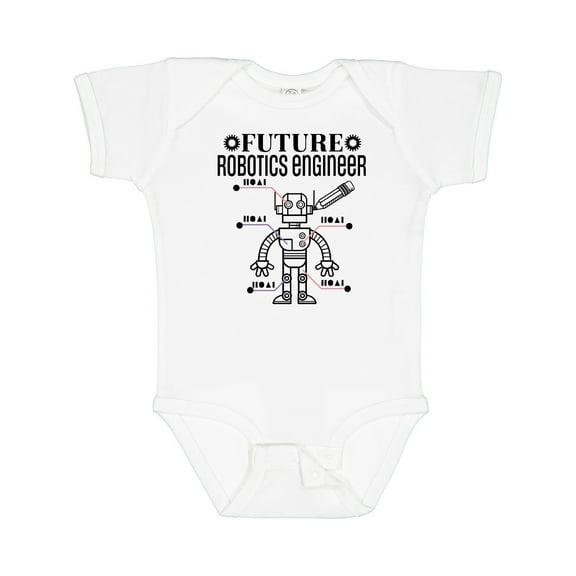 Inktastic Future Robotics Engineer Boys or Girls Baby Bodysuit
