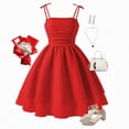thumbnail image 3 of Kaprioy Girls Party Dresses Casual Summer Dress Crew Neck Tween Sundress Party Dresses Birthday Dresss Summer Dress, 3 of 7