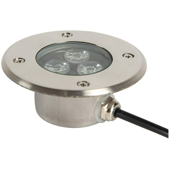 LED Recessed Spotlight Outdoor Terrace Very Thin 3W LED Recessed Spotlight Outdoor IP68 Waterproof Stainless Steel Body Used for Outdoor Sidewalk, Patio, Garden, Park white light