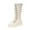 Z2-White, variant on Quealent Girls Knee High Boots Lined Winter Side Zipper Riding Shoes for Little Kid/Big Kid Beige for Size 1
