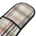 thumbnail image 4 of Yayeee Double Oven Mitt Kitchen Heat Resistant Baking 35" x7" Quilted Glove, Beige Plaid Pattern, 4 of 6