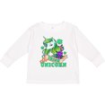 thumbnail image 3 of Inktastic St Patricks Day Irish Unicorn Illustration with Shamrocks Boys or Girls Long Sleeve Toddler T-Shirt, 3 of 5