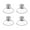 4PCS, variant on 40mm Thumb Screw Clear Suction Cups Nut Rubber Suckers M4 Plastic Suction Cup