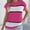 Hot Pink, variant on !Womens Short Sleeve Sweater Spring Summer 2025 Round Neck Striped Pullover Cap Sleeve Knit Sweater Vest Tops