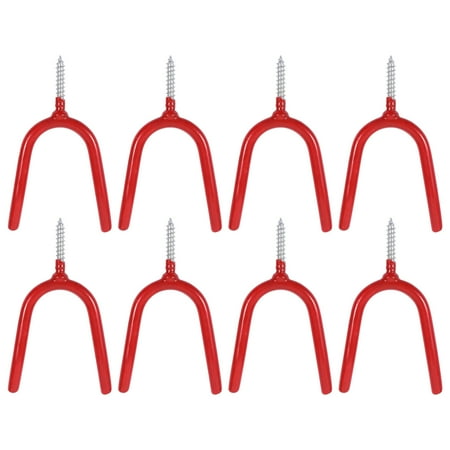 

8pcs Wall Mount Garage Metal Hooks Household Multi-Purpose Hanging Tools
