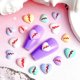 thumbnail image 2 of Colgantes para uñas Quezadyl, 150 unidades, resina, parte trasera plana, con forma de corazón, 2 of 7