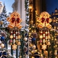 thumbnail image 6 of Winter Glow Gingerbread Man Icicle Light Decor Christmas Decor, LED Gingerbread Man Design Christmas Outdoor Decorations, Waterproof Hanging Christmas Lights for Porch, Yard, 6 of 7