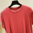 thumbnail image 5 of Bixock Tank Tops for Womens Sleeveless Blouse Solid Color Pullover Crew Neck Loose Casual Shirt Daily Fashion Wear Beach Vacation Summer Clothes, 5 of 6
