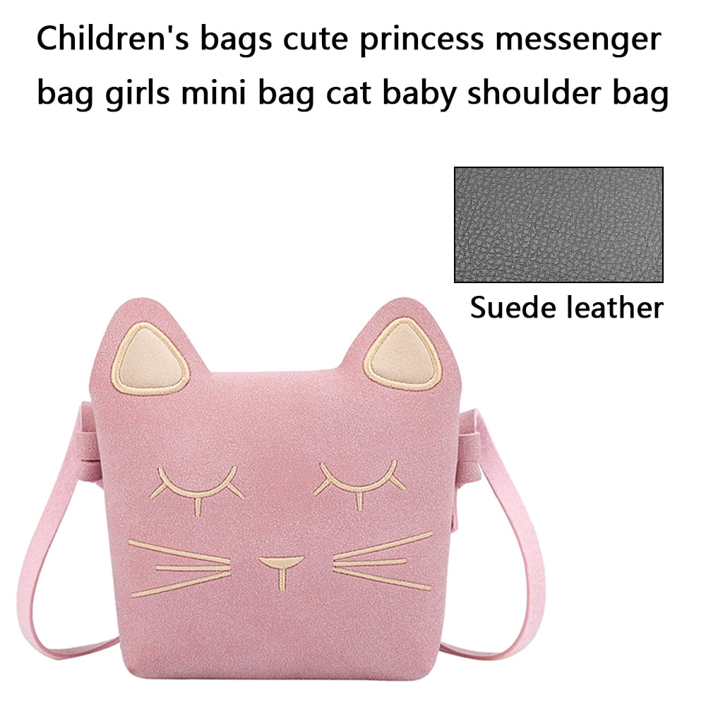 Kerr's Choice Pink Kitty Bag for Girls | Pink Crossbody Purse | Cat Bag