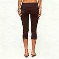 thumbnail image 6 of Yifymode Women Fold Over High Waist Capri Leggings Stretch Soft Breathable Fitted Yoga Workout Cropped Pants Casual Daily Lounge Gym Trousers, 6 of 6