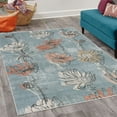 thumbnail image 2 of Spring Decorative Rug, Season of New Hopes Petals Blossoms Summer Floral Style of Illustration, Quality Carpet for Bedroom Dorm and Living Room, 6 Sizes, Slate Blue, by Ambesonne, 2 of 4