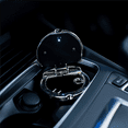 thumbnail image 6 of 2X Car Ashtray with Lid - Portable Travel Self-Extinguishing Made of Fire Plastic, Black, 6 of 8