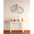 thumbnail image 1 of Sea Shells Ocean Ocean Shark Sea Great White Trout Whale Ell Bass Boat Dolphin Whale Holiday Gift Decorating Girl Boy Bedroom Wall Decal Sticker - Size: 32 Inch x 45 Inch, 1 of 3