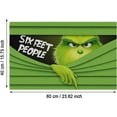 Christmas Doormat Holiday Indoor Outdoor 40 x 60cm,Christmas Grinch Mat