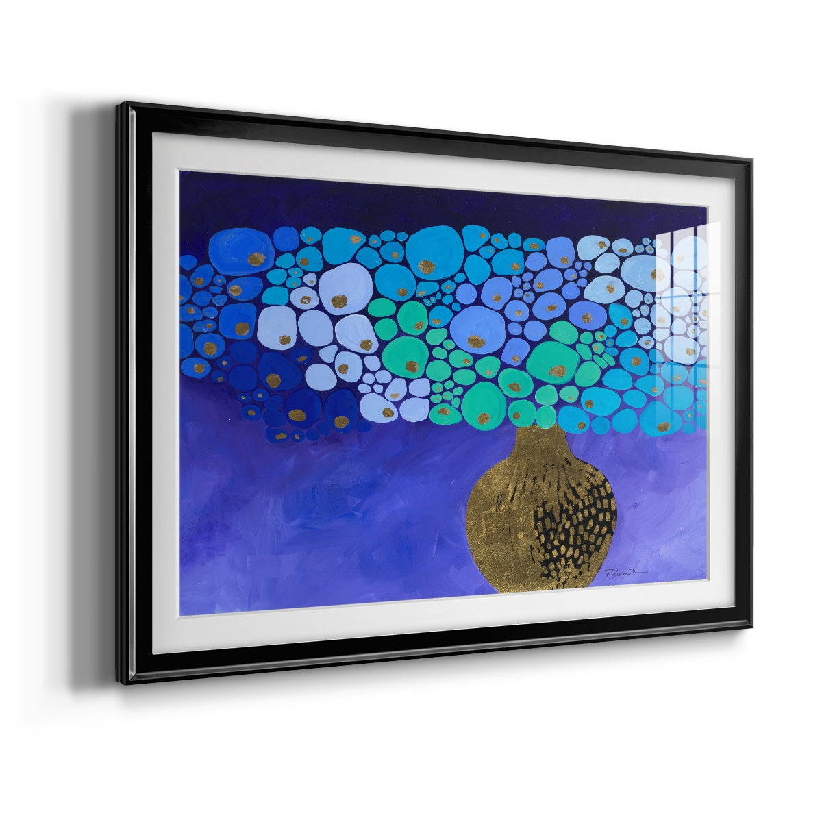 Blue Poppies II Premium Framed Print - Ready to Hang