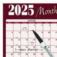 thumbnail image 3 of AT-A-GLANCE 2025 Horizontal Reversible Erasable Yearly Wall Calendar Red and, 3 of 3