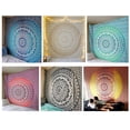 thumbnail image 1 of NUZYZ Mandala Bohemian Yoga Mat Beach Towel Shawl Blanket Indian Wall Hanging Tapestry Golden, 1 of 7