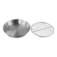 thumbnail image 3 of Stainless Steel Round Baking Pan With Cooling Rack For Roasting And Baking, 3 of 9