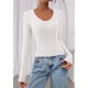 thumbnail image 2 of Remera PRETTYGARDEN Otoño 2025 Crop Top Ajustado Blanco M, 2 of 8