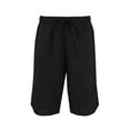 thumbnail image 6 of RYRJJ Women's Bermuda Shorts Wide Leg Cotton Linen Summer Casual Long Shorts Baggy High Waisted Drawstring Short Pants with Pockets(Black,L), 6 of 6