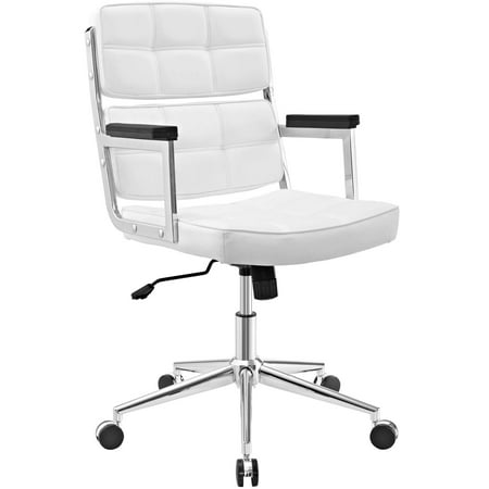Modern Contemporary Urban Design Work Home Office Highback Modern Contemporary Urban Design Work Home Office Highback Chair White Faux Leather