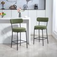 thumbnail image 2 of HOMCOM Tabourets de Bar Modernes Ensemble de 2 Tabourets de Comptoir 27 Pouces, Vert, 2 of 10