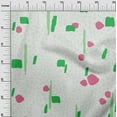 thumbnail image 3 of oneOone Velvet Light Green Fabric Geometric Abstract Shapes With Animal Print Sewing Craft Projects Fabric Prints By Yard 58 Inch Wide, 3 of 4