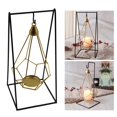 thumbnail image 4 of candeliere colgante Tealight Decoración geométrica Decorativa Durable Artesanía nórdica Metal creativo para granja Fiestas de Navidad Hogar Triángulo perfecl Candelero Tealight, 4 of 8