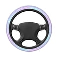 thumbnail image 3 of Gaeub Striped Gradient Breathable Stretch Elastic Steering Wheel Cover, Cool in Summer and Warm in Winter, Universal 15 inch, 3 of 8
