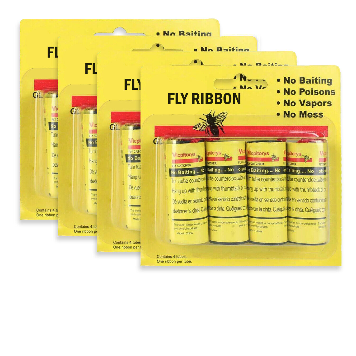 Hayar 16Pack Insect and Fly Glue Traps Sticky Ribbons and Tape