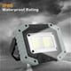 thumbnail image 4 of Luz de trabajo LED recargable Foco portátil COB impermeable 30W 1500LM para acampar al aire libre Senderismo Mantenimiento de vehículos de emergencia Iluminación del sitio de construcción 2 juegos (W8, 4 of 5