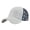 White, variant on American Flag Embroidered Mesh Baseball Cap for Women, 4th of July Independence Day Washed Distressed Cotton Ponytail Hat Breathable Trucker Cap for Outdoor Travel Summer Wear