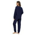 thumbnail image 6 of Sunsent Women Maternity Nursing Pajama Sets Long Sleeve Top & Pants with Pockets Breastfeeding Sleepwear Double Layer Pregnancy, 6 of 10
