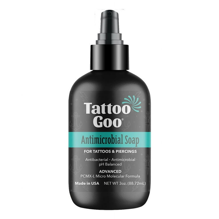 Tattoo Goo Tattoo Care Kit with Antimicrobial Soap, Tattoo Balm & Tattoo  Lotion 