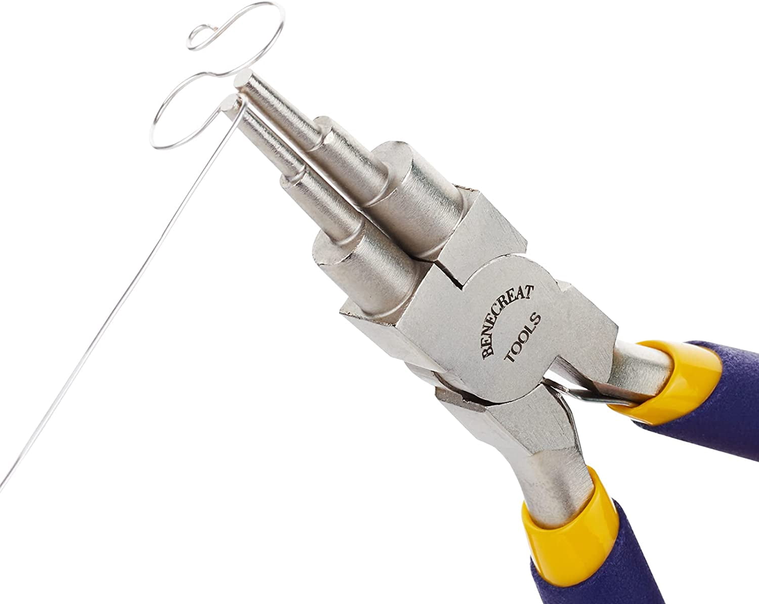 Wire Looping Tool Set with 2PCS Wire Looping Mandrel and 2PCS 6 in 1 Bail Making Plier for Jewelry Wire Wrapping and Jump Ring Forming diy