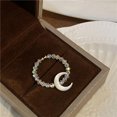 thumbnail image 5 of Open Moon Shaped Jewelry Simple Adjustable Stylish Novelty Gifts Trendy for, 5 of 7