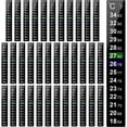thumbnail image 3 of 72 Pieces Digital Temperature Sticker Adhesive Thermometer Strip Fermenter Adhesive Crystal Strip Aquarium Thermometer, 3 of 9