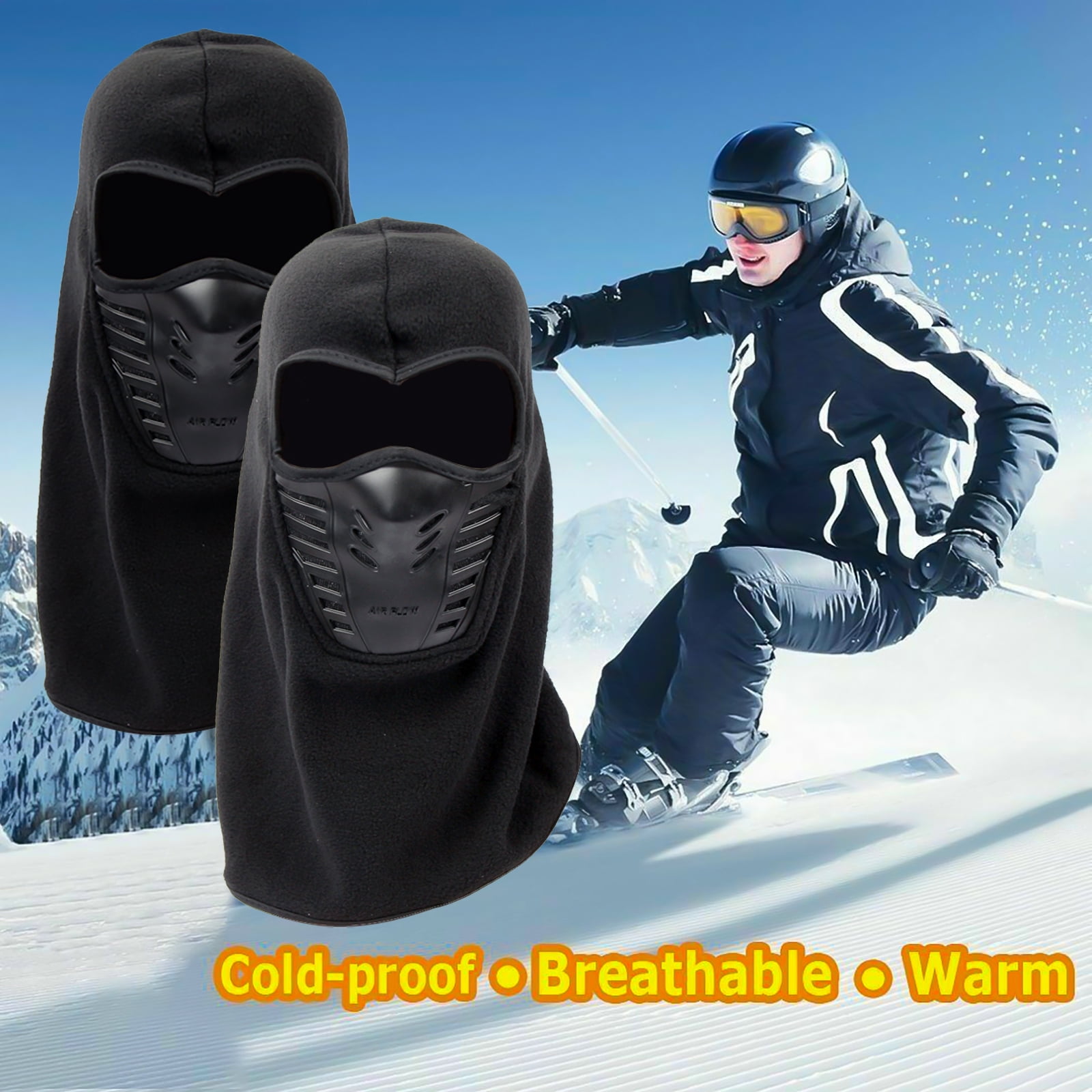 SEVENS Ski Mask Winter Balaclava Fleece Hood for Men Women Ski Snowboarding Motorcycle Riding 