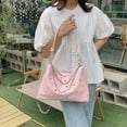 thumbnail image 4 of Shoulder Bag Women Single PU Leather Handbag Fashion with Multi Color Decal Stone for Summer Pink Free Size, 4 of 8