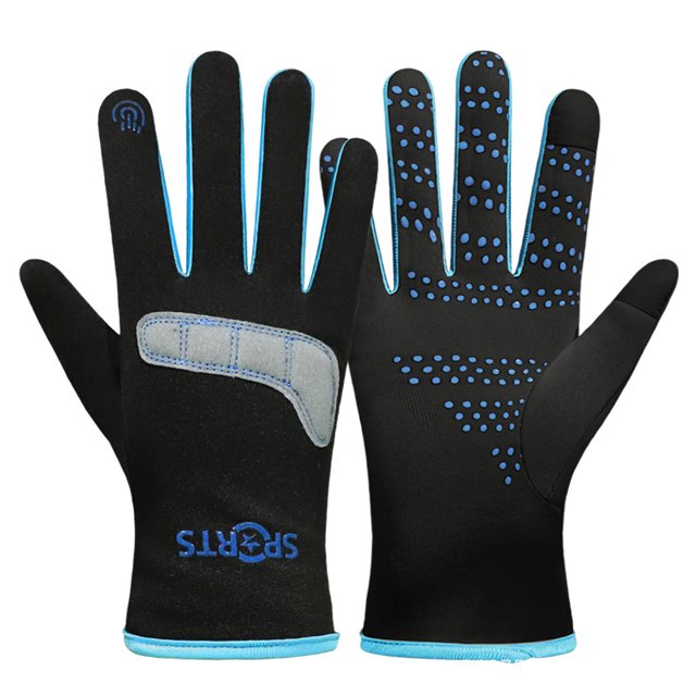 Guantes de montar para hombre de otoño e invierno, guantes antidesgaste y de terciopelo, guantes deportivos, guantes para mujer resistentes al frío y a las salpicaduras de agua, con pantalla táctil