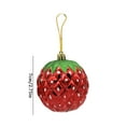 thumbnail image 2 of AQITTI Home Decoration Holiday Decorations Props Window Decorations Colored Strawberries Plastic Christmas Balls Suitable for Home, Office, Wedding, Party Decoration, 2 of 6