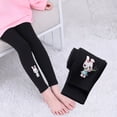 thumbnail image 3 of Ruyang Girls Cute Bunny Cat Leggings Kids Cotton Footless Dance Tights Winter Warm Soft Stretchy Stockings Slim Pantyhose, 3 of 3